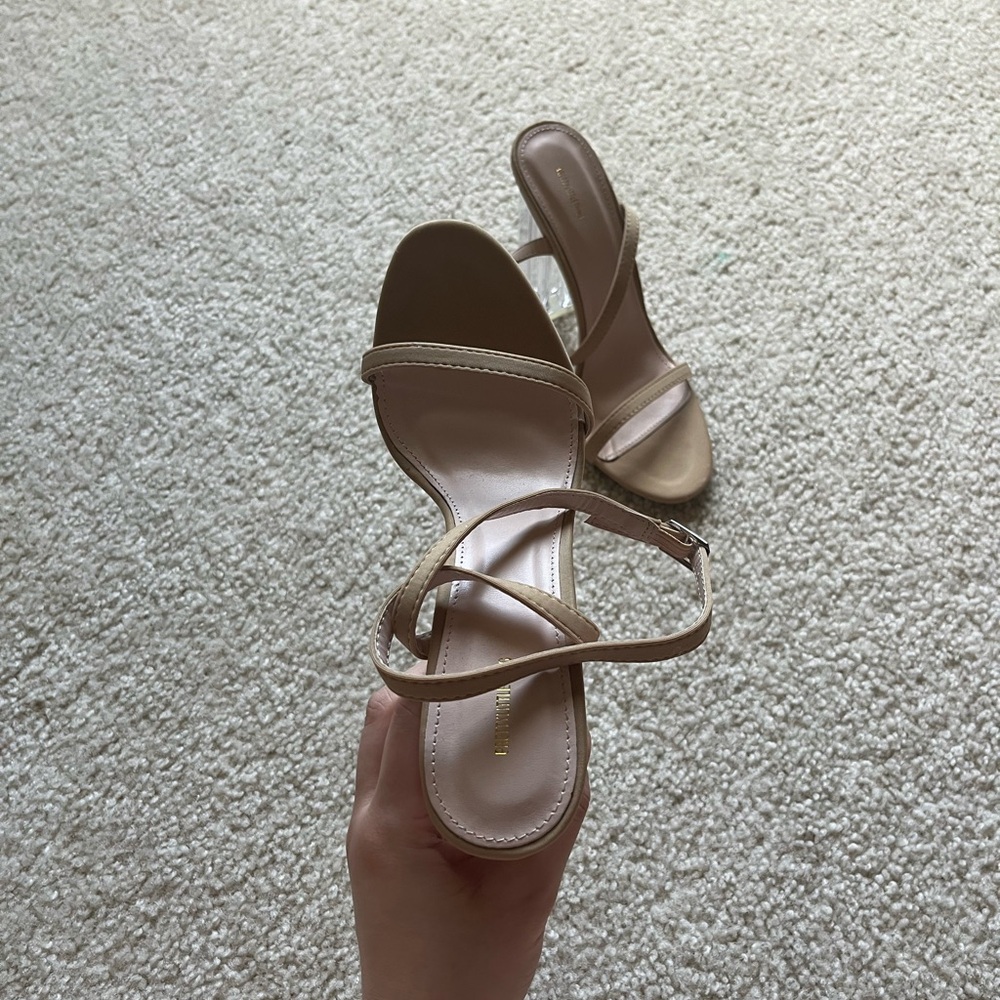 Nude Strappy Heels by PrettyLittleThing